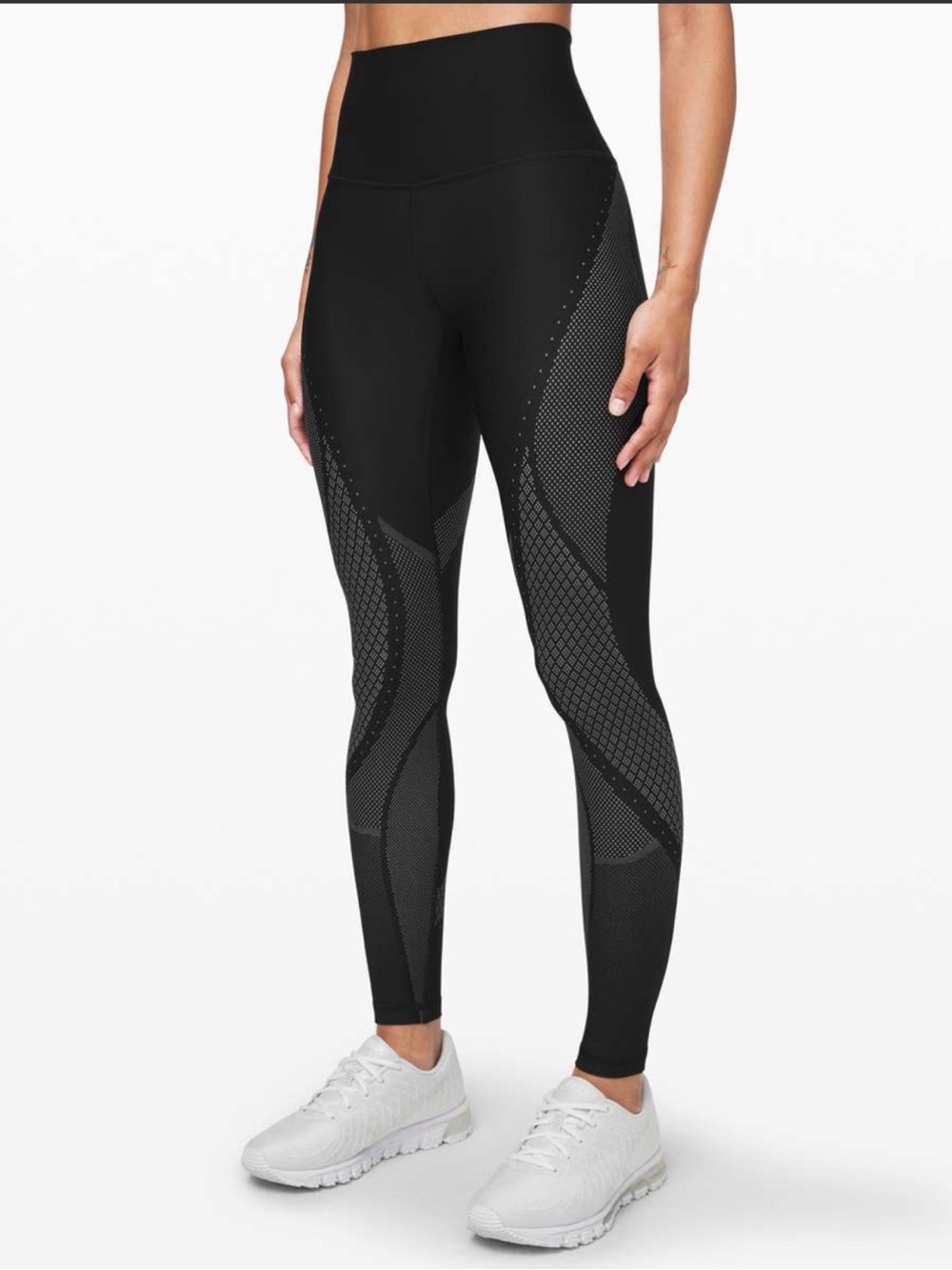 lululemon athletica Black High-Waist Textured Leggings